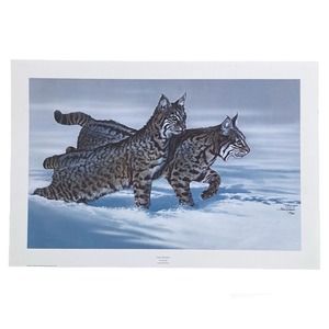 Phillip Crowe “Snow Hunters” Signed & Numbered Lithograph Print 219/950 33”X22”